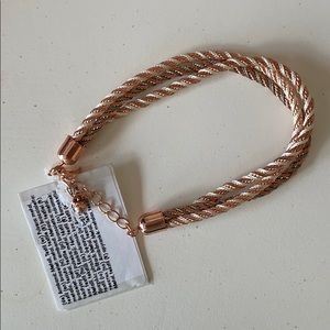 NWT Rope Metal Bracelet - Rosegold, Silver, White